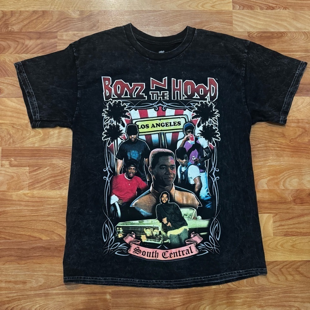 Boyz N The Hood Washed T-shirt “No Fairy Tale” Black Graphic Print Tee Womens 1X